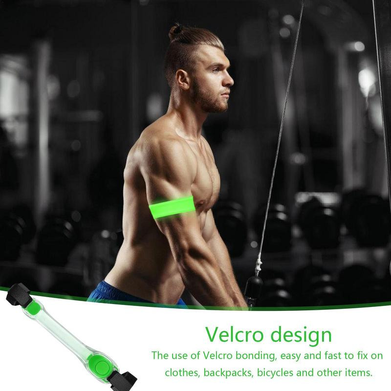 LED käepaela tuli süttib randmepaelad hoiatustuled vilkuva tulega käevõrud pimedas helendavad käepaela LED käevõrud