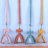 Ham pentru câini cu lesă, guler reglabil pentru vestă pentru animale de companie, curbe de plimbare în aer liber pentru cățeluș, chihuahua, ham Yorkie, pentru câine mic, mijlociu