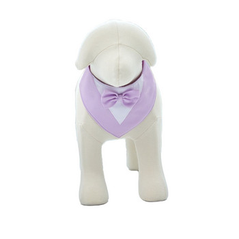 Официална вратовръзка за домашно куче и котка Смокинг Папийонка Черна и червена яка Аксесоари за домашни любимци
