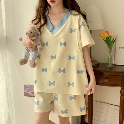 Καλοκαιρινά σετ γυναικείων ρούχων για θηλασμό 2023 Νέο σετ πιτζάμες με κοντομάνικο έγκυο σετ casual μαμά που θηλάζει πιτζάμα Ρούχα εγκυμοσύνης