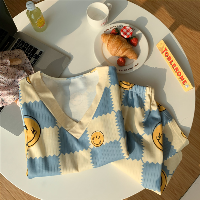 Καλοκαιρινά σετ γυναικείων ρούχων για θηλασμό 2023 Νέο σετ πιτζάμες με κοντομάνικο έγκυο σετ casual μαμά που θηλάζει πιτζάμα Ρούχα εγκυμοσύνης