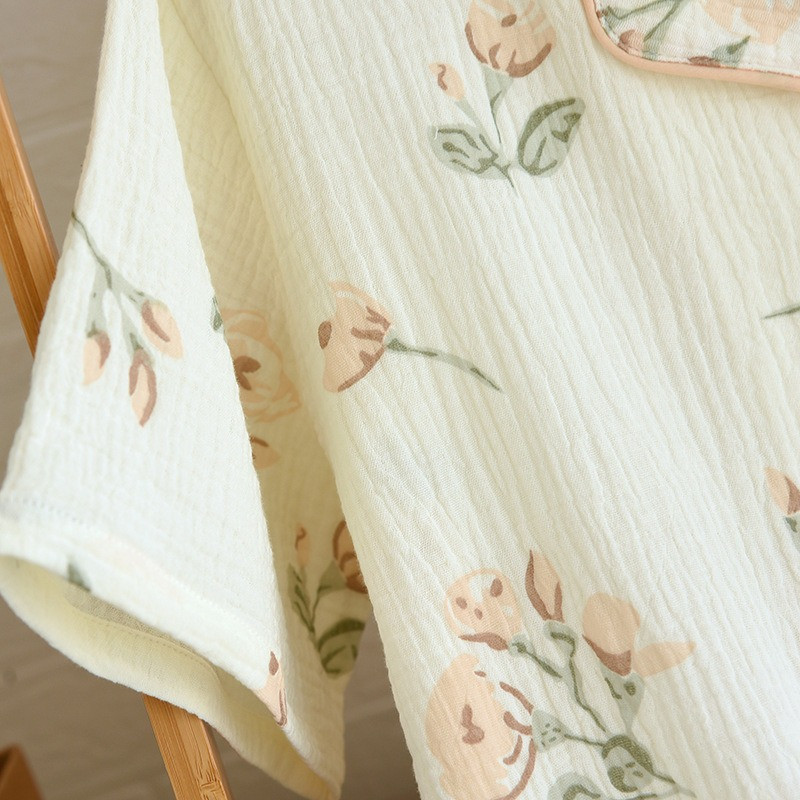 Puhast puuvillast naiste pidžaamakomplekt, rooside lilledega prinditud koduülikonnad, lühikeste varrukatega pidžaama, 2023. aasta suvi, uued 2 tk magamisriided