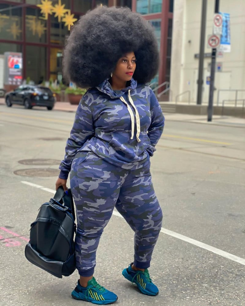 Set de îmbrăcăminte casual de mărime plus, de toamnă și iarnă pentru femei, de mărime plus, cu imprimeu camo cu mânecă lungă, cu șnur și haine de jogging