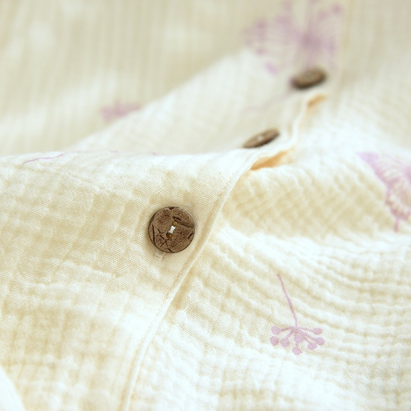 Pijamale pentru femei Nou Toamnă Primăvară Set de lenjerie de dormit moale cu mânecă lungă Pijama cu desene animate fluture drăguț Femei Set de lenjerie de noapte pentru acasă cardigan