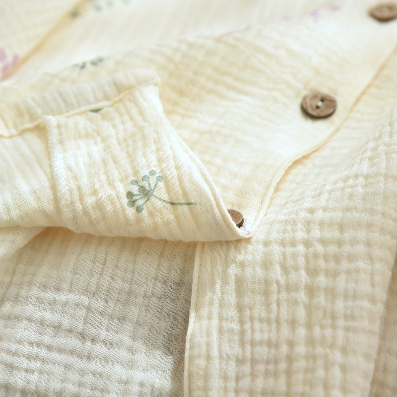 Pijamale pentru femei Nou Toamnă Primăvară Set de lenjerie de dormit moale cu mânecă lungă Pijama cu desene animate fluture drăguț Femei Set de lenjerie de noapte pentru acasă cardigan