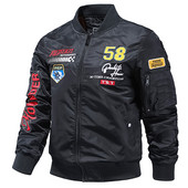 Ανδρικό στρατό Green Flying Baseball Windbreaker Autumn Bomber Jacket Line Crew Aviation Waterproof Military Tactical Ανδρικά Winter J