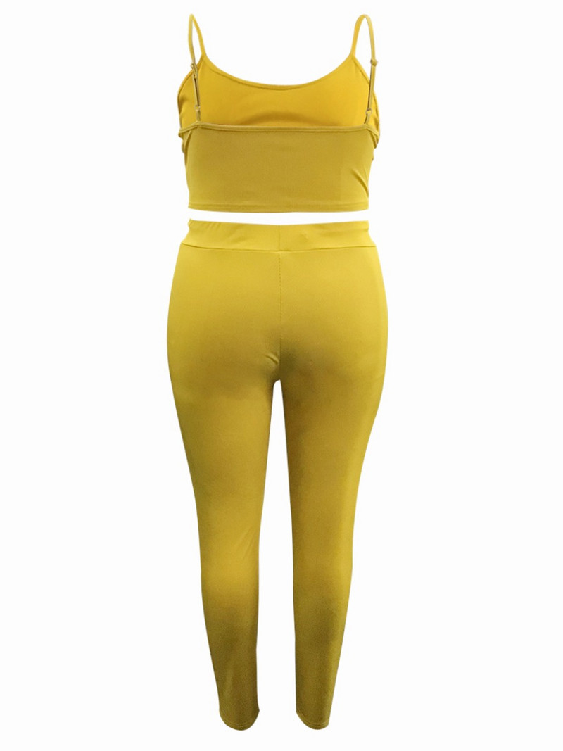 LW Plus Size Toamna Ținute pentru femei Casual Fashion Tricot cu nervuri Unii Snur Mâneci lungi Set pantaloni trei piese