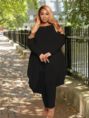 Seturi de două piese, ținute pentru femei, tricouri de mărime mare, cu jambiere, pantaloni, costum pentru damă, curbate, mărime mare, vânzare cu ridicata, dropshipping vrac