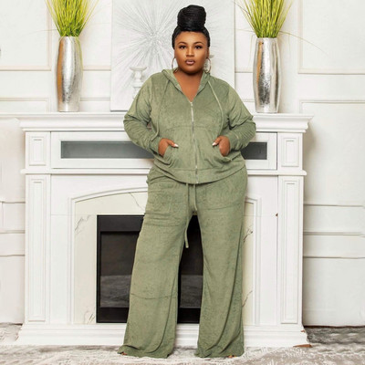Dámsky zamatový set plus size, dvojdielny, s krátkym rukávom, módny rovný oblek a tepláková bunda, veľkosť 3xl 4xl 5xl 6xl