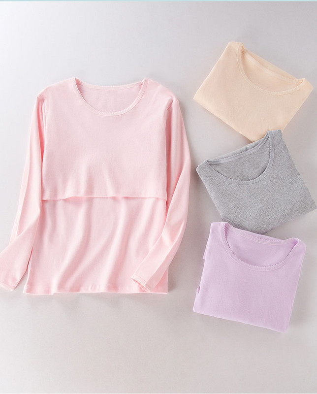 Γυναικεία μητρότητα Κορυφαία Πυζάμες Θηλασμού Πυτζάμες Εσωτερικά Βαμβακερά αναπνεύσιμα T-shirt Νέο 2023 Pregnancy Mujer