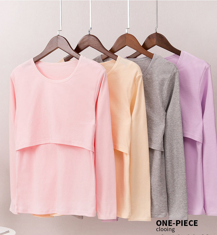 Γυναικεία μητρότητα Κορυφαία Πυζάμες Θηλασμού Πυτζάμες Εσωτερικά Βαμβακερά αναπνεύσιμα T-shirt Νέο 2023 Pregnancy Mujer