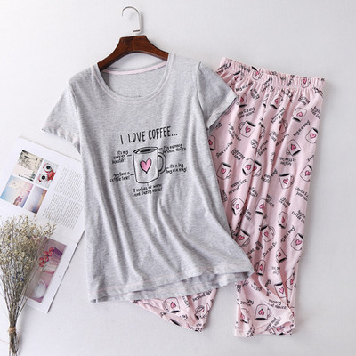 Set de pijamale pentru femei Vară/primăvară Nouă pijamă cu imprimeu cu zebră din desene animate Top cu decolteu în V + pantaloni 2 buc. Îmbrăcăminte de acasă subțire în stil coreean de dimensiuni mari