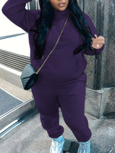 LW Plus Size Nohavice s potlačou písmen, sťahovacia šnúrka, súprava 2023 NOVINKA Jesenný dlhý rukáv, okrúhly výstrih, ležérny športový oblek pre ženy