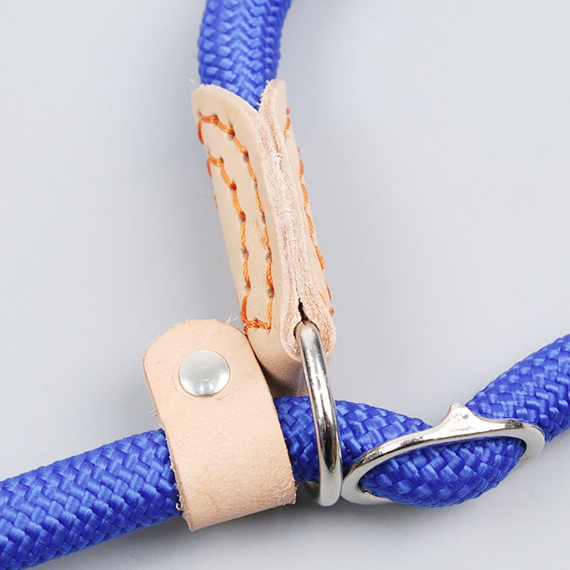 Šunų pavadėlis, slydimas, užsegamas kabliuku, virvė Pavadėlis Tvirtas pintas šunų dresūros pavadėlis, skirtas treniruoti vidutiniams ir mažiems šunims