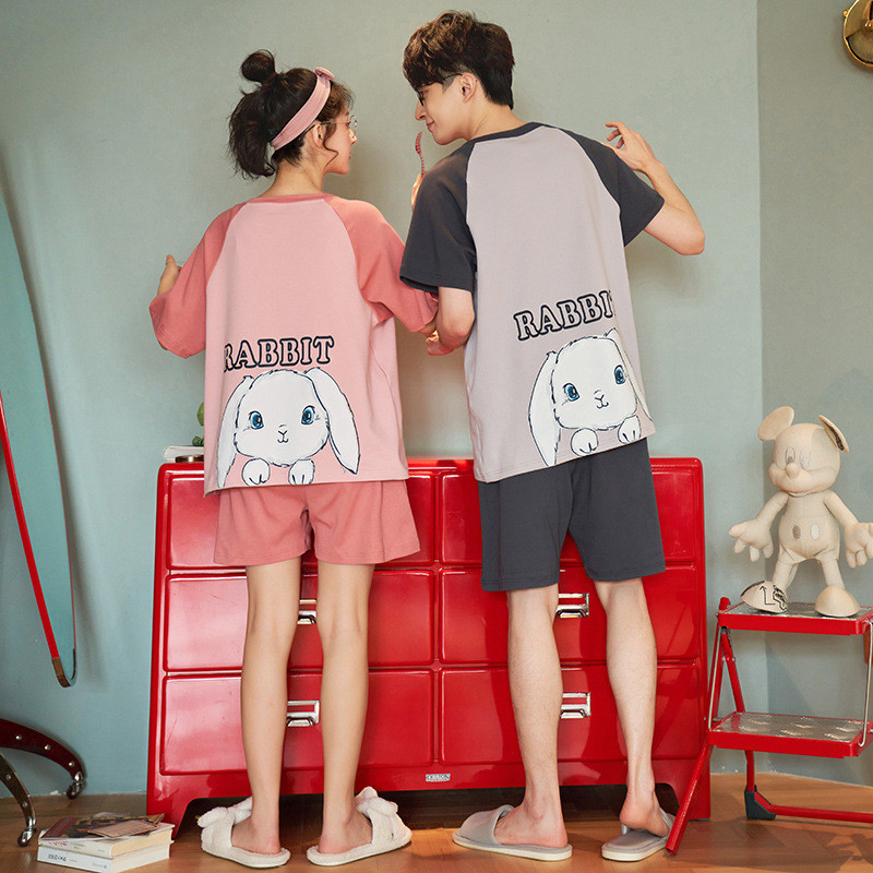 Páros pizsama készletek Felnőtt Hálóruha Pamut Hálóruha Férfiak és Női Alkalmi Otthoni Ruhák Pjs Pizsamák Homme Femme