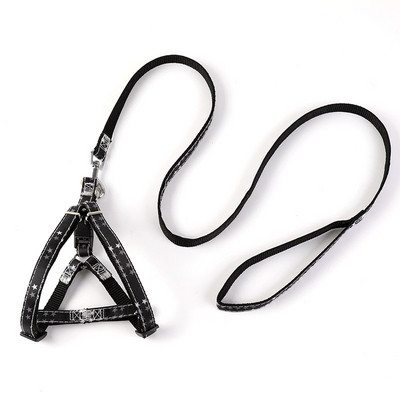 Kutyahám póráz készlet 1,2 m-es kutyapóráz méretű, állítható farmermintás hám kutyáknak Pitbull pórázok Kutyakellékek kisállatoknak