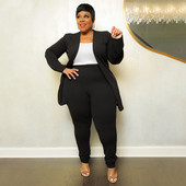 Σετ παντελόνι Houndstooth Blazer Σετ Γυναικεία Παντελόνια Μπλέιζερ Μπλούζες Μολύβι Παντελόνια δύο τεμαχίων Γραφείο Γυναικεία Μόδα Φθινοπωρινά