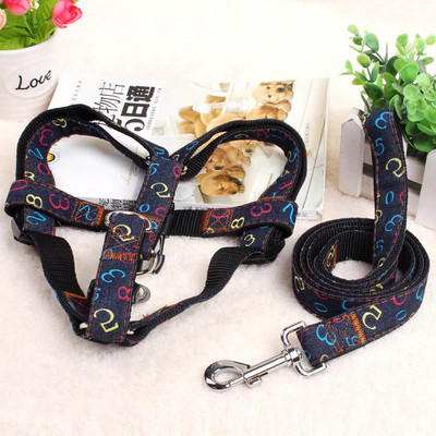 Υψηλής ποιότητας Μόδα τζιν και νάιλον λουρί σκύλου με σχοινί 120 cm Μαύρο/Κόκκινο/Μπλε Ζαν λουρί σκύλου για κουτάβι+Σετ λουριών Προϊόν για κατοικίδια