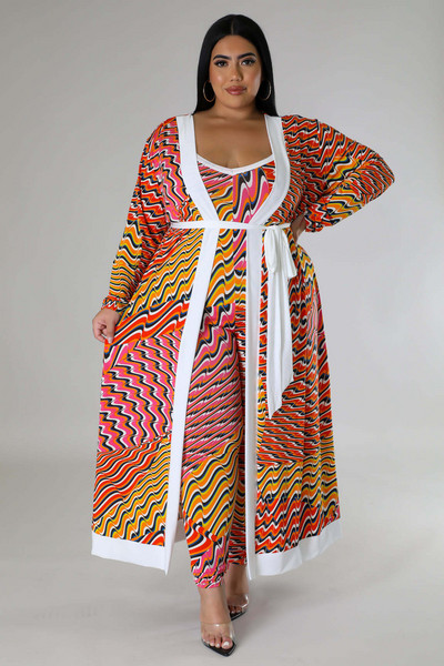 Σετ φορεμάτων Wmstar Plus Size 2 τεμαχίων Slip Maxi Φορέματα έξω Φορέστε παλτό μανδύα Σέξι ασορτί κοστούμι Φθινόπωρο χονδρική Dropshipping