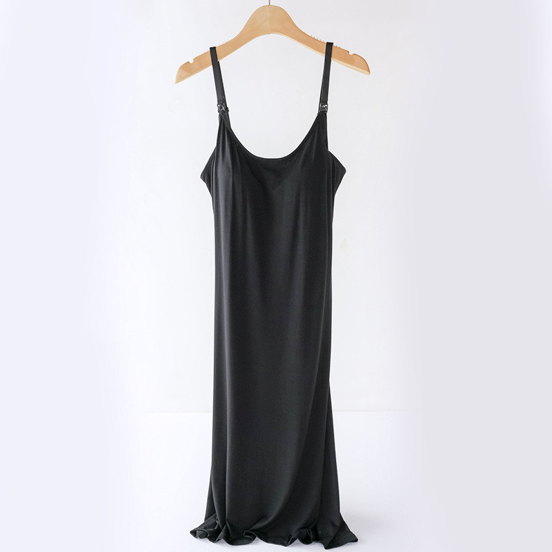 Fdfklak New Pregnancy Mother Θηλάζει Νυχτικό Κομψό φόρεμα νοσηλευτικής εγκυμοσύνης καλοκαιρινό αμάνικο νυχτικό βισκόζης