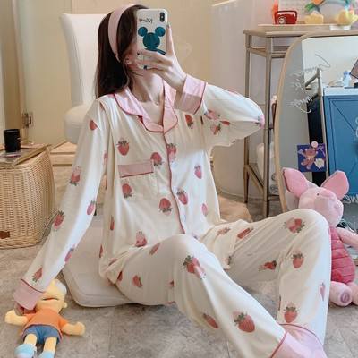 Λεπτό βαμβακερό κοστούμι ύπνου νοσηλευτικής εγκυμοσύνης για το σπίτι Ρούχα για έγκυες καλοκαιρινές πιτζάμες εγκυμοσύνης S0702