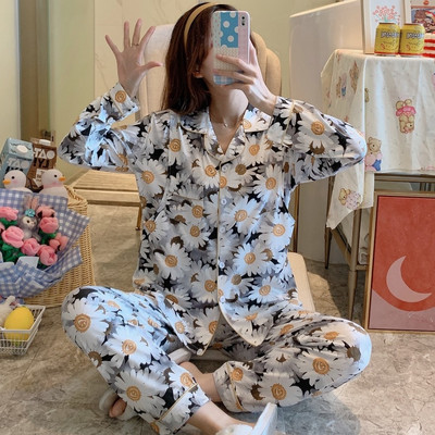 Λεπτό βαμβακερό κοστούμι ύπνου νοσηλευτικής εγκυμοσύνης για το σπίτι Ρούχα για έγκυες καλοκαιρινές πιτζάμες εγκυμοσύνης S0702