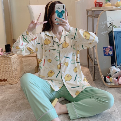 Λεπτό βαμβακερό κοστούμι ύπνου νοσηλευτικής εγκυμοσύνης για το σπίτι Ρούχα για έγκυες καλοκαιρινές πιτζάμες εγκυμοσύνης S0702