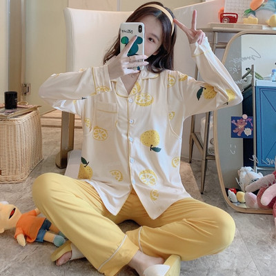 Λεπτό βαμβακερό κοστούμι ύπνου νοσηλευτικής εγκυμοσύνης για το σπίτι Ρούχα για έγκυες καλοκαιρινές πιτζάμες εγκυμοσύνης S0702