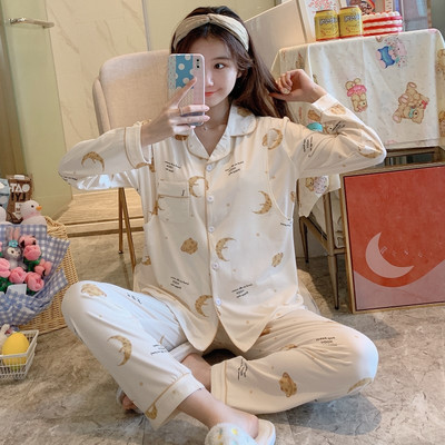 Λεπτό βαμβακερό κοστούμι ύπνου νοσηλευτικής εγκυμοσύνης για το σπίτι Ρούχα για έγκυες καλοκαιρινές πιτζάμες εγκυμοσύνης S0702