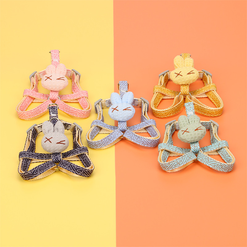 Χαριτωμένο κουνέλι, ρυθμιζόμενο λουρί για σκύλο, κολάρο λουριών από λουρί Arnes Perro, γιλέκο στήθους, χωρίς διάλειμμα, Perros Accesorios Αντικείμενο για κατοικίδια Περπάτημα