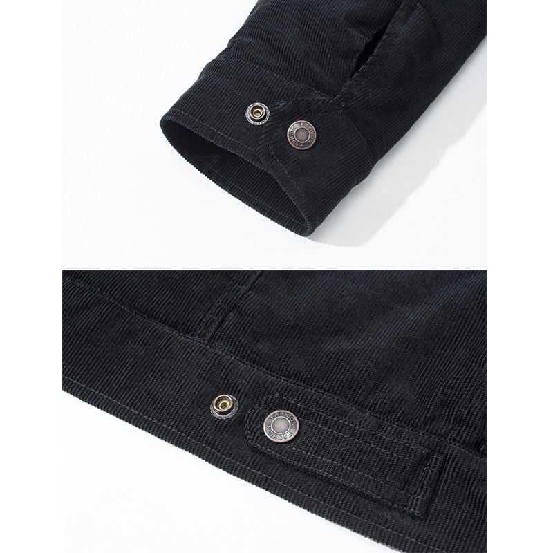 MAGCOMSEN Ανδρικά κοτλέ μπουφάν Vintage Sherpa Fleece Windbrekaer Χοντρά ζεστά χειμωνιάτικα παλτό με πολλές τσέπες Casual τζιν μπουφάν