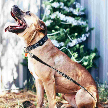 Каишка за служебно куче Многофункционално кученце Удобен аксесоар за въже за домашни любимци Устойчив на износване Преносим голям