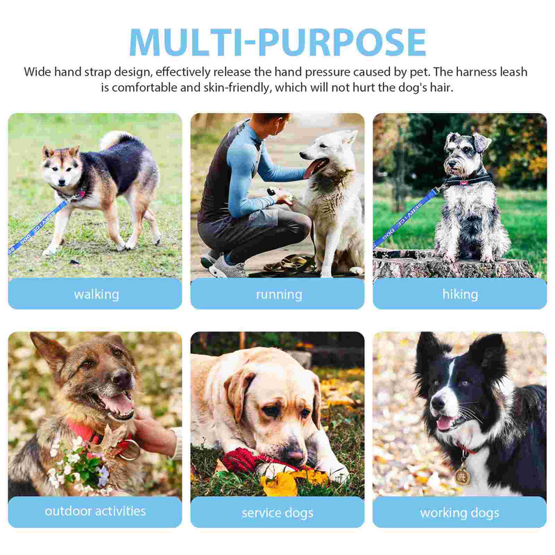 Teeninduskoera jalutusrihm Multifunktsionaalne kutsikas Mugav lemmiklooma köie tarvik Kulumiskindel kaasaskantav suur