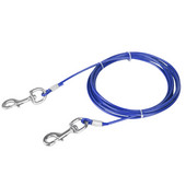 Cablu de prindere pentru câini, de 3 m, pentru câini de până la 100 de lbs. Cablu de legare pentru animale de companie, pentru utilizare grea, accesorii pentru camping pentru câini.