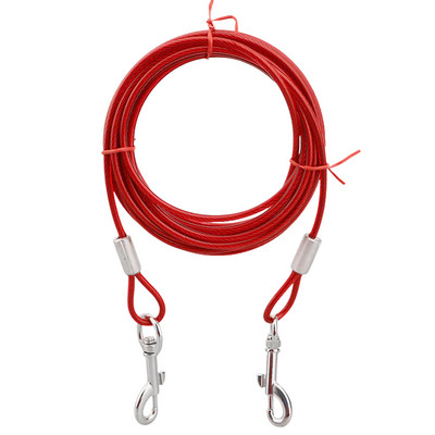 Cablu de prindere pentru câini, de 3 m, pentru câini de până la 100 de lbs. Cablu de legare pentru animale de companie, pentru utilizare grea, accesorii pentru camping pentru câini.