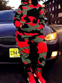 LW Plus Size Fashion Basic Femei Manecă lungă Guler cu glugă Camo Print Set de trening cu buzunar cangur