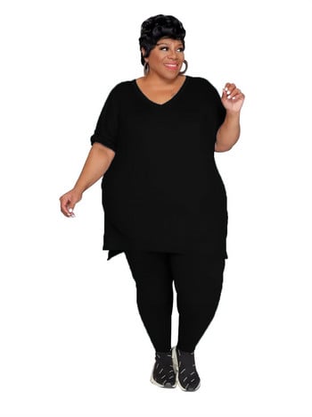 Wmstar Plus Size Two Piece Σετ Γυναικεία Ρούχα Μακριά Κολάν ασορτί κοστούμι Μασίφ casual outfits Χονδρική Dropshipping 2023