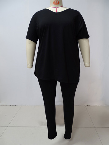 Wmstar Plus Size Two Piece Σετ Γυναικεία Ρούχα Μακριά Κολάν ασορτί κοστούμι Μασίφ casual outfits Χονδρική Dropshipping 2023