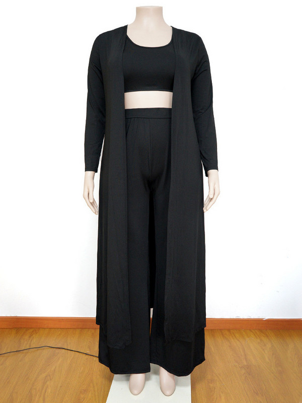 Suures suuruses 3-osalised rõivad, naiste mantel Vsest pükste komplektid, pikkade varrukatega sügismood Steetwear 2022 hulgimüük