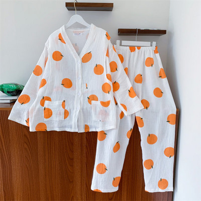 Puhast puuvillast marli rõivad, ülikonnad rasedatele naistele, pidžaamakomplekt, puuvillane suvine sügisene sünnitusjärgne pidžaama koduriided