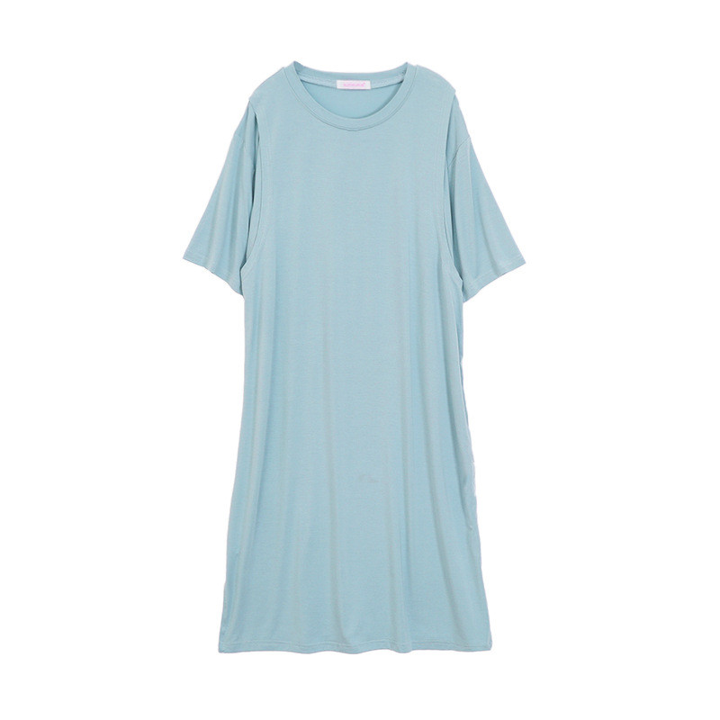 Πιτζάμες εγκυμοσύνης Νυχτικά θηλασμού Καλοκαιρινά κοντομάνικα Πυζά Nightie Mothers Nightwear Φόρεμα θηλασμού έγκυων ζώων