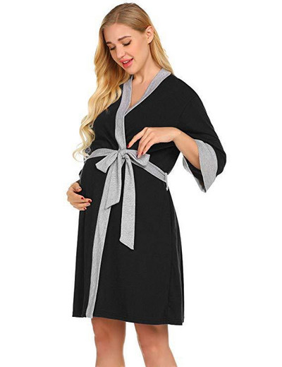 Πιτζάμες εγκυμοσύνης από καθαρό βαμβάκι Λεπτά ρούχα για το σπίτι μετά τον τοκετό Χρώμα Νοσηλευτικά Φορέματα Θηλασμού Νέα ρούχα για έγκυες γυναίκες