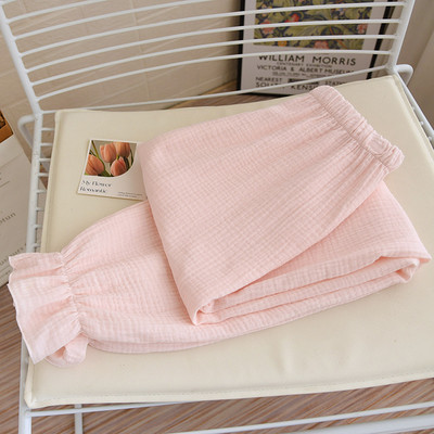 Άνοιξη και καλοκαίρι 2023 νέο ιαπωνικό γυναικείο παντελόνι για το σπίτι παντελόνι 100% βαμβακερό χρώμα πιτζάμες λεπτό φαρδύ παντελόνι παντελόνι πιτζάμα