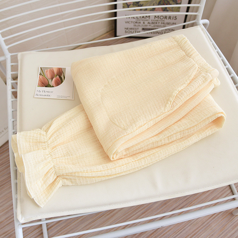 Άνοιξη και καλοκαίρι 2023 νέο ιαπωνικό γυναικείο παντελόνι για το σπίτι παντελόνι 100% βαμβακερό χρώμα πιτζάμες λεπτό φαρδύ παντελόνι παντελόνι πιτζάμα