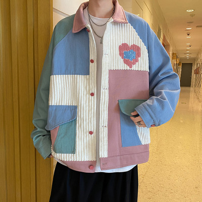 Jachetă de denim vintage de primăvară și toamnă pentru bărbați