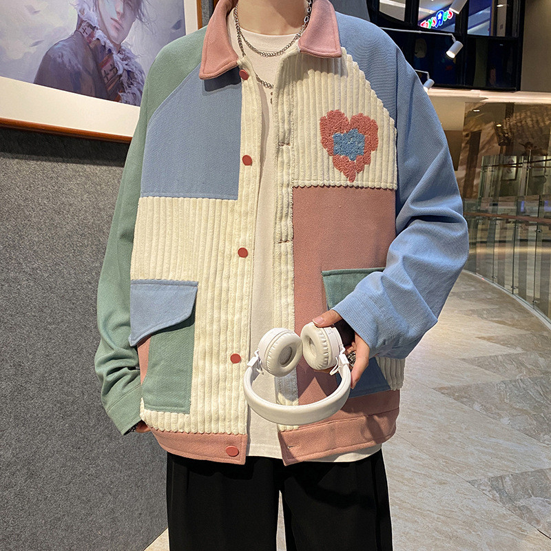 Jachetă de denim vintage de primăvară și toamnă pentru bărbați