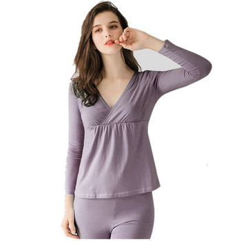 Удобни дневни дрехи за кърмачки за есенни/зимни пижами за бременни