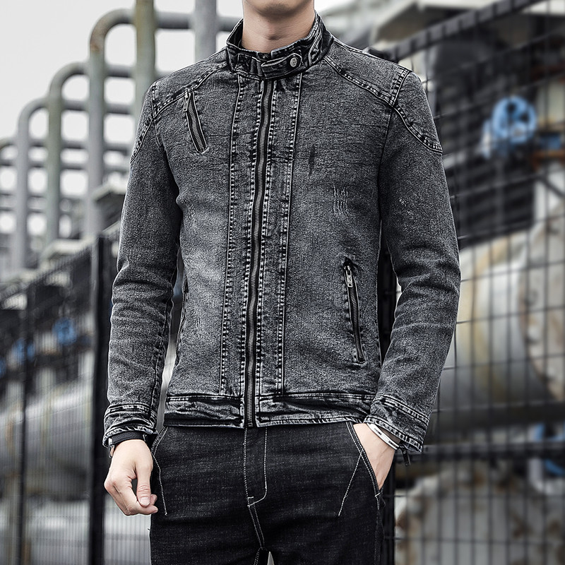 Alkalmi farmer dzsekik, nagyméretű kék dzsekik férfiaknak 2022 tavaszi őszi zseb divatos felsőruházati formatervezés