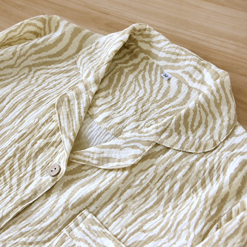 2023 Άνοιξη και Φθινόπωρο Νέες γυναικείες πιτζάμες σετ δύο τεμαχίων 100% βαμβακερό μακρυμάνικο παντελόνι Simple casual σετ επίπλου σπιτιού