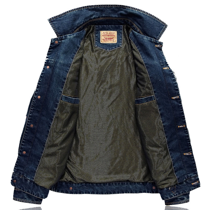 Ανδρικό τζιν παλτό υψηλής ποιότητας Ανδρικό πανωφόρι άνοιξη φθινόπωρο Oversized ρετρό casual τζιν μπουφάν Ανδρικά εξωτερικά ρούχα